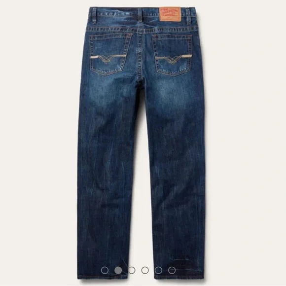 Stetson Jeans 1520 Standard Straight Leg Mid Wash Jeans in W33 x L30 - Picture 2 of 6